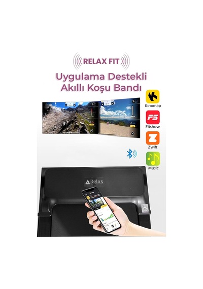 14 Km/h Bluetooth Akıllı Koşu Ve Yürüyüş Bandı Uygulama Kontrollü, Katlanabilir, Hidrolik Sistemli, Led Ekr