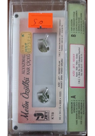 Plak Değildir Kaset Tir Metin Özülkü Alyazmalım Kar Çiçeğim Kas