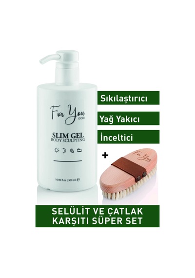 Slim Jel Inceltici-sıkılaştırıcı Bölgesel Incelme-çatlak Ve Selülit Krem 500 Ml-at Kılı F