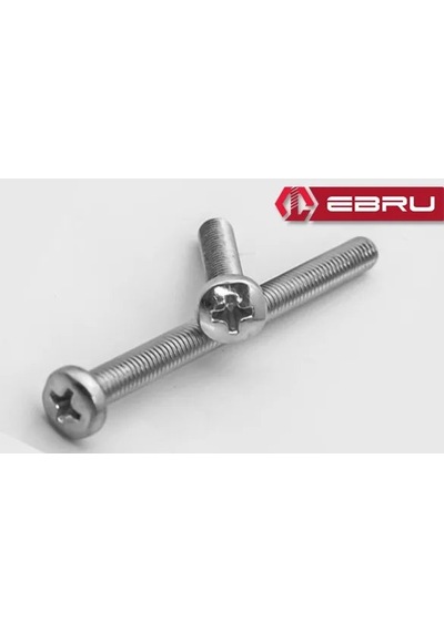 Ebru Yuvarlak Yıldız Başlı Ysb Civata M6x15 - 10 Adet