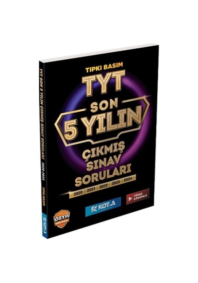 Kota Yayınları Tyt Son 5 Yılın Çıkmış Sorular