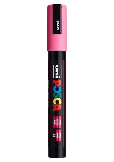-ball Pc-5m Su Bazlı Poster Markörü, Pembe 124-Pembe
