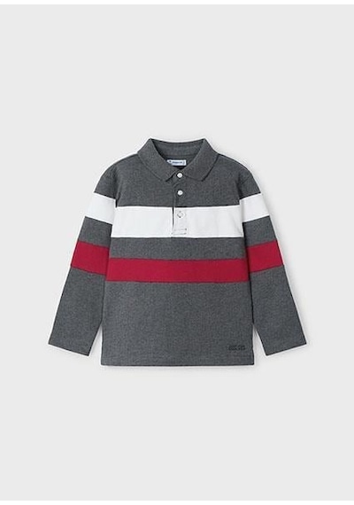 Name It Mayoral Erkek Çocuk Polo Yaka Uzun Kollu T-shirt 04103 Turuncu