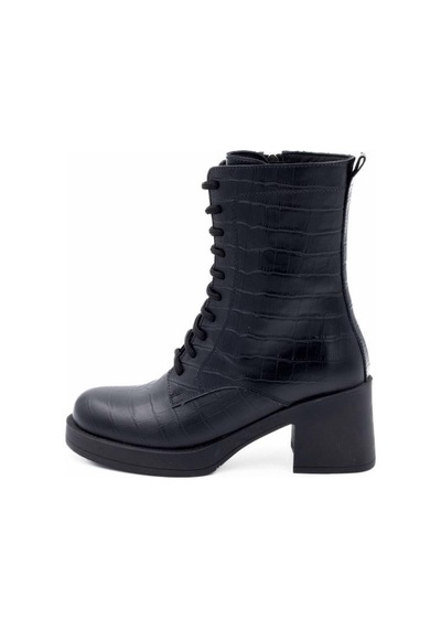 Freefoot 24402 Kroko Siyah Kadın Bot 001