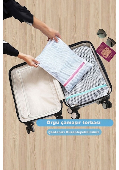 Çamaşır Yıkama Filesi 3 Boy İç Çamaşırı Perde Ayakkabı Ve Çamaşır Torbası Ch Diğer