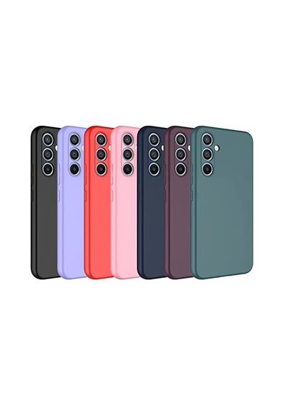 Galaxy A54 İle Uyumlu Kılıf Kadife İç Yüzeyli Silikon Galaxy A54 İle Uyumlu Z-mara Lansman Vieri Kılıf Siyah 50 x 22