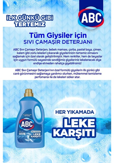 Sıvı Deterjan 3lt Leke Karşıtı Diğer