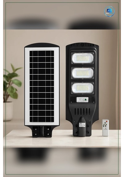 Solar Sokak Lambaı 300w 6500k Sensörlü Kumandalı Güneş Enerjili B