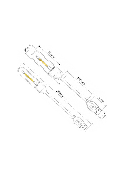 Powermaster Pm-25793 Esnek Gövdeli Usb Günışığı Cob Led Lamba Beyaz