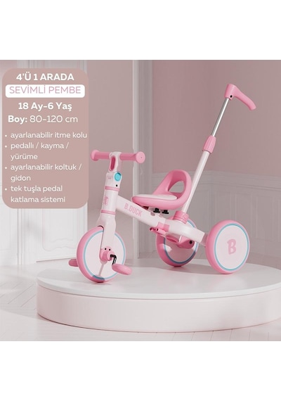 Luddy Bduck Bisiklet Mavi - Pembe