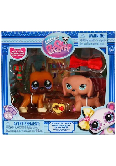 Littlest Pet Shop Minişler 2 Li Figür Seti S4 Danua Köpek Dakhund Köpek Koleksiyon Oyuncak