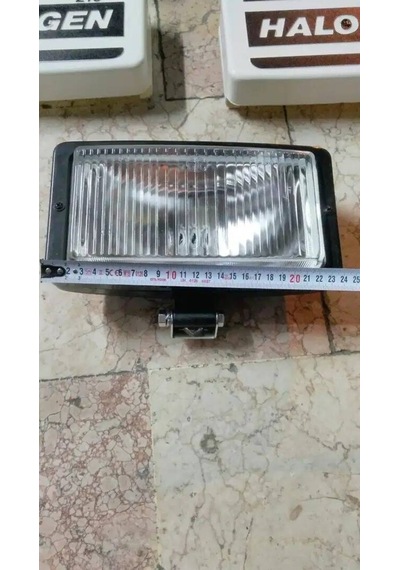 Sis Lambası Düz Çizgili Beyaz Cam Halogen Kapaklı Sis Farı Ø 242x133