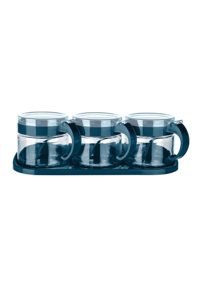 Emilahome Lily Cam Baharatlık 3'lü Set Lacivert - 869622103 Diğer