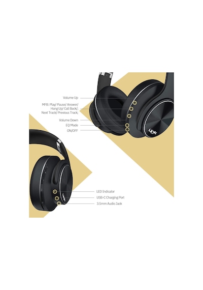 Linktech HP6 Plus Premium Bluetooth 5.3 Kulak Üstü Kulaklık