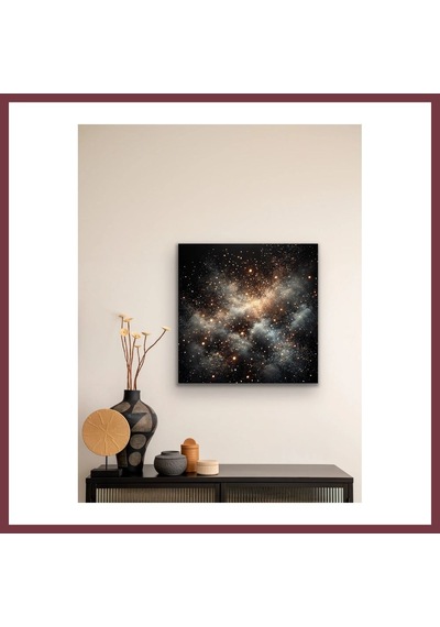 Storeşahin Uzay Boşluğu Kanvas Tablo 60x60cm Shn0720 Çok Renkli
