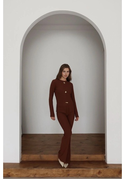 Kazax Ottoman Alt Üst Takım Kahve Pt510442 Kahve