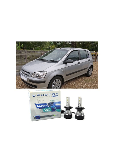 Hyundai Getz Uzun + Kısa Far Ampulü H4 Access Yeni Seri Beyaz 2002-2009