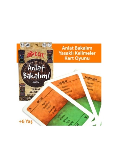 54 Parça Denge Oyunu Ve Anlat Bakalım Tabu Kartları Aile Eğlence Seti