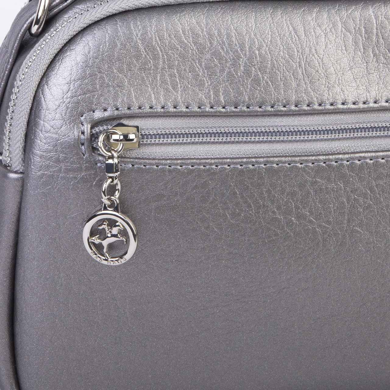 Nas Bag Kadın Çok Gözlü Mini El Ve Çapraz Çanta Gri Victoria Kum