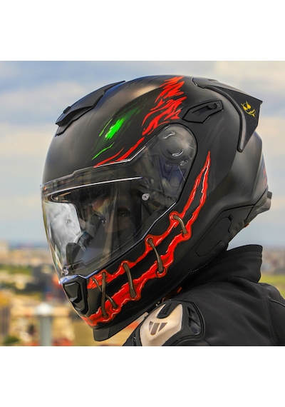 Şeffaf Cam + Nexx Y.100r Night Rider Kask Mat Siyah
