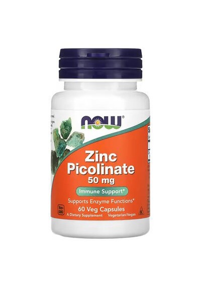 Now Foods, Zinc Çinko Picolinate, 50 Mg, 60 Veg Caps