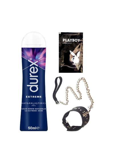 Durex Extreme Analjel 50 Ml + Siyah Deri Tasma + Hediye