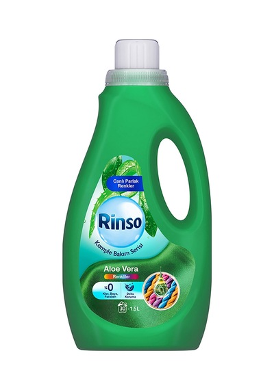 Rinso Sıvı Çamaşır Deterjanı Komple Bakım Serisi Aloe Vera Renkliler Için 1.5 L X1 Diğer