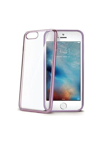 Apple Uyumlu iPhone Celly Laser Cover 7 İle Rose Gold Kılıf