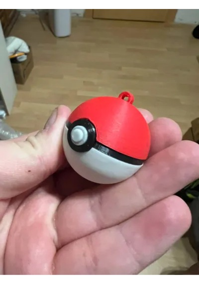 Pokemon Pokeball Anahtarlık - Özel Tasarım Dayanıklı Hediyelik Anahtarlık 2 Adet