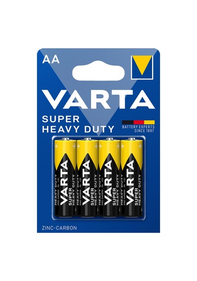 Varta Super Heavy Duty Aa Kalem Pil 4'lü Paket Çinko - 8 Adet Tarı