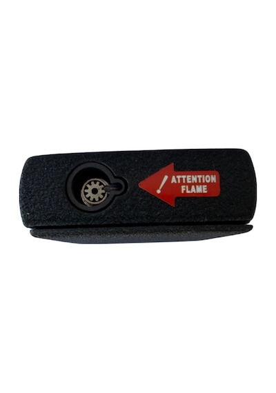 Premiumquality Tek Torch Pürmüz Siyah Metal Puro Çakmağı - Tr8679