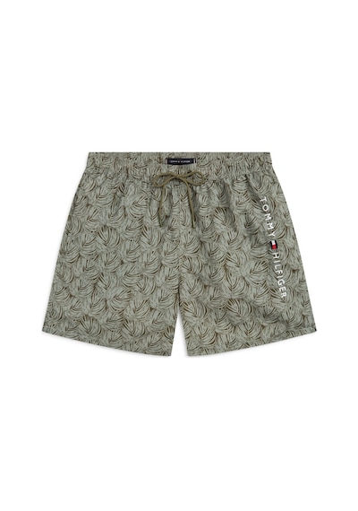 Tommy Hilfiger Erkek Palm Leaf Ordu Yeşili Mayo Altı-16062 Yeşil