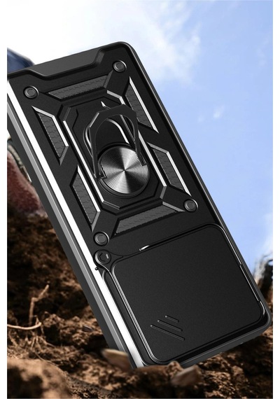 Mi 15 Pro Kılıf Pars Lens Yüzüklü Silikon - Yeşil