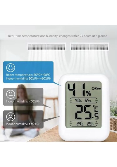 Lexroo Mini Masa Üstü Dijital Termometre Ve Nem Ölçer