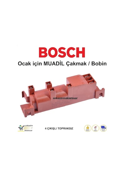 Bosch Uyumlu Ocak Için Çakmak Ateşleme Bobin Trafo Manyeto - 362801733