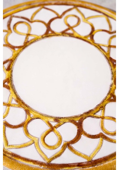 Worn Gold Peynir Sunum Tabağı 26 Cm Çok Renkli