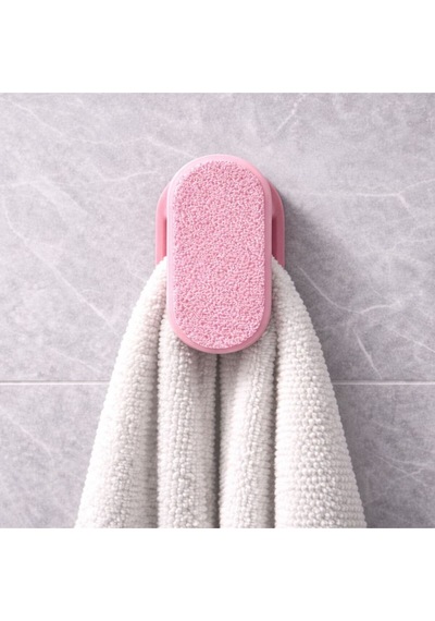Studio 4'lü Havlu Tutucu Klips Seti - Pratik Havlu Asacağı Banyo Mutfak Düzenleyici Pembe