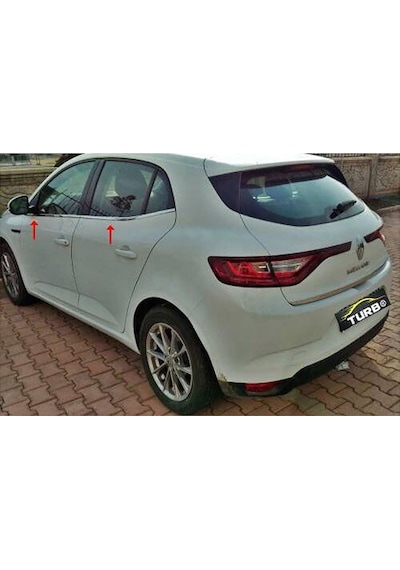 Renault Megane 4 Hb Krom Cam Alt Çıtası 6 Parça 2016 Ve Sonrası