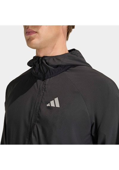 Adidas Adi365 Running Essentials Erkek Siyah Koşu Ceketi Jz7782