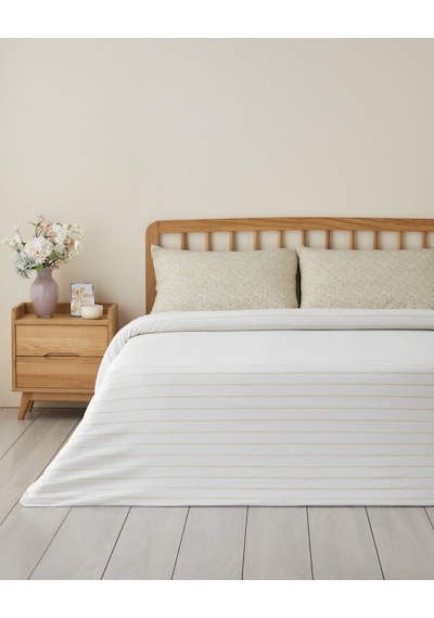 English Home Petty Chic Kolay Ütülenir Çift Kişilik Nevresim Seti 200x220 Cm Açık Sarı Açık Sarı