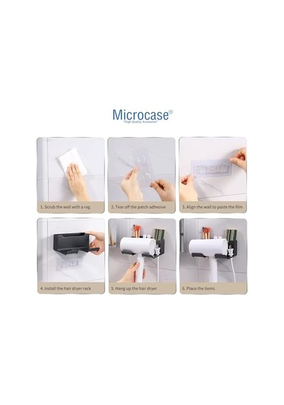 Saç Kurutma Makinası Ve Banyo Malzemeleri İçin Düzenleyici Askılık Stand - Al5054 Diğer