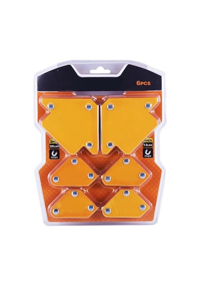 Valkyrie Mıknatıslı Manyetik Gönye Kaynak Tutucu 6'Lı Set Sarı