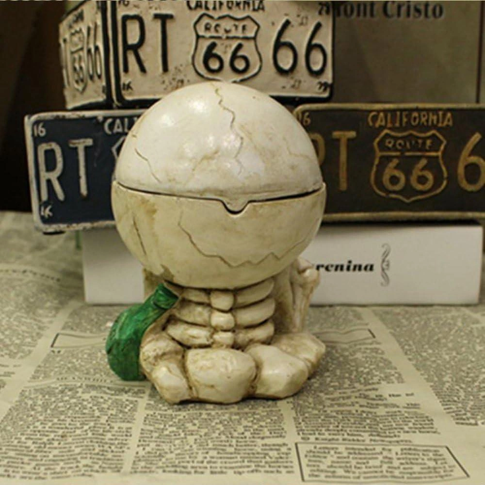 Kapaklı Reçine Kafatası Küllük Gotik Vintage Dekoratif Sigara Küllüğü Ev Ofis Masa Süsü Kurukafa 2 Kapaklı Reçine Kafatası Küllük Gotik Vintage Dekoratif Sigara Küllüğü Ev Ofis Masa Süsü Kurukafa 2