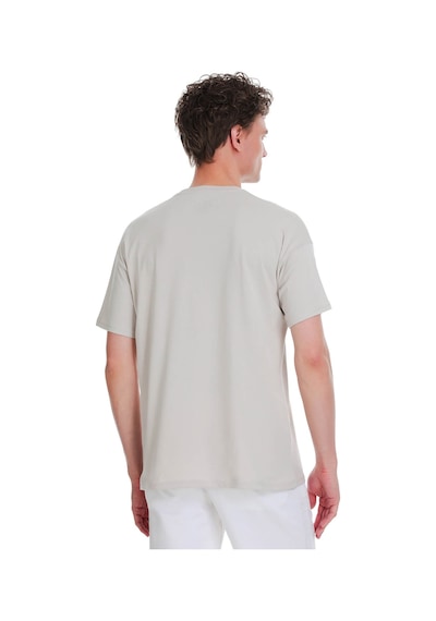 Hatemoğlu Taş Regular Fit 100% Pamuk Bisiklet Yaka Oversize Tişört 1995332 Taş