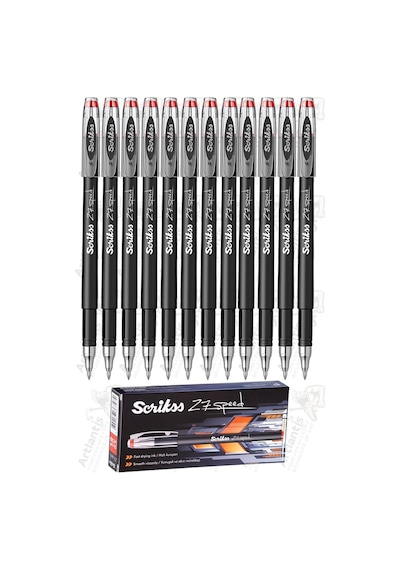 Kırmızı Pilot Kalem Speed 27 12 Adet Scrikss Pilot Kalem 0.7 Mm Roller Uçlu Pilot Kalem İnce Uçlu Likit Mürekkepli Pilot Kırmızı