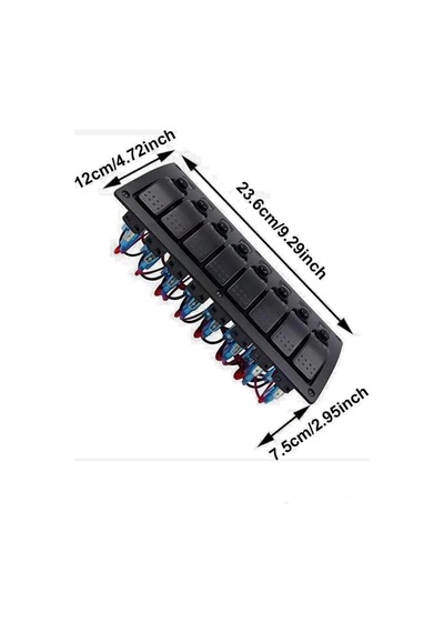 Shuıvan Bfy 8'li Switch Panel Tam Otomatik Sigorta Paneli - Işıklı-1988