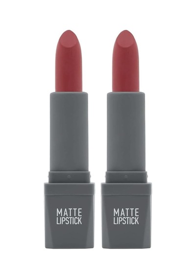 Renk Veren Uzun Süre Kalıcı Nemlendirici Kadifemsi Mat Ruj - Lipstick 415 Dusty Pink 2 Paketi Genel