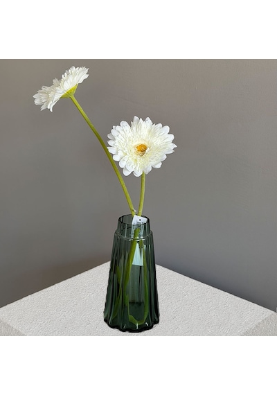 Yapay Çiçek Gerbera Dal Beyaz 60 Cm