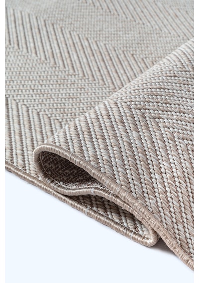 Elit Premium Sisal Jut Halı 1002 - Antrasit Balık Sırtı Desen Bej-krem Bej - Krem