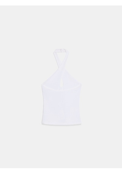 DİLVİN 21267 Halter Top-ekru
